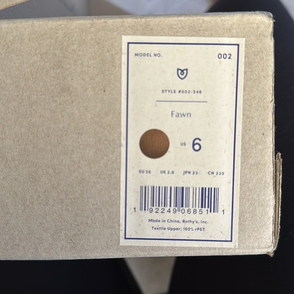 Brand new in box Rothy’s point - Fawn - retired color! - Picture 9 of 9